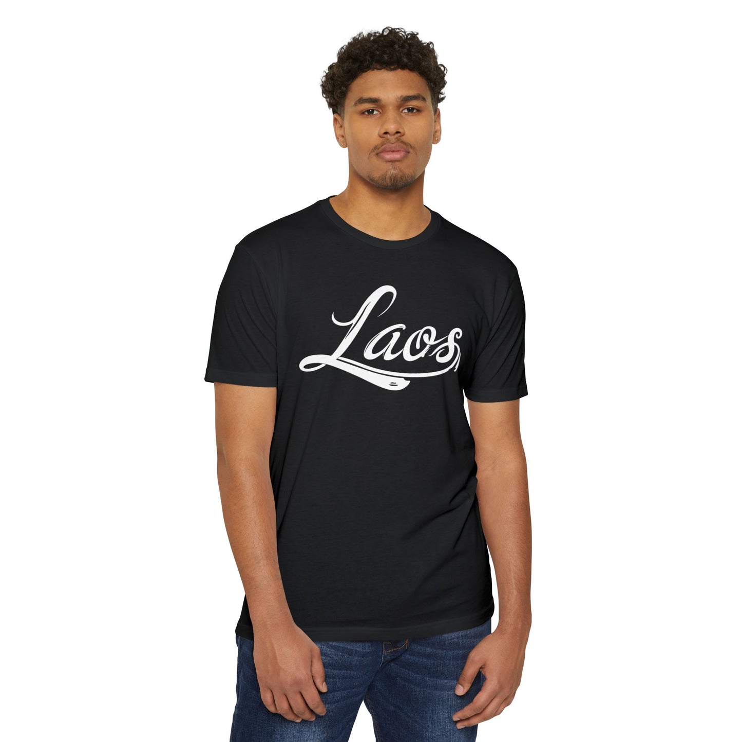 UNISEX LAOS SCRIPT JERSEY T-SHIRT