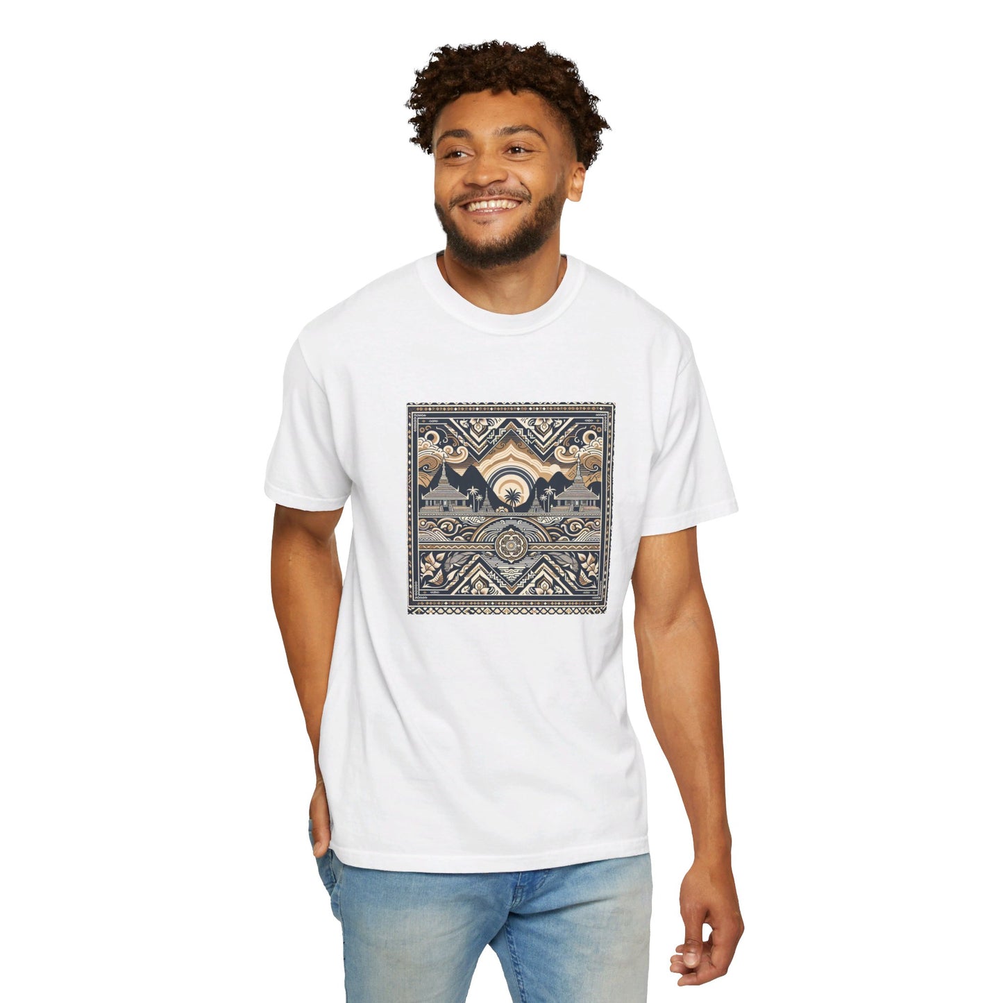 LAOBUILT HERITAGE MOSAIC T-SHIRT