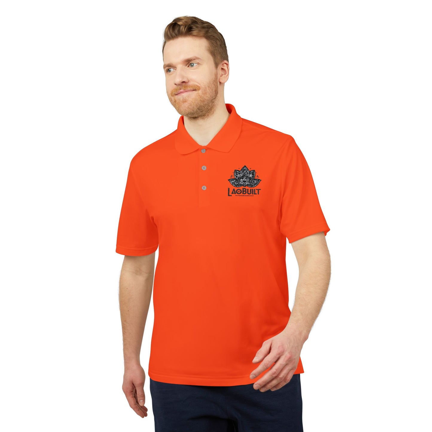 ADIDAS + LAOBUILT UNISEX PERFORMANCE POLO (EMBROIDERY)