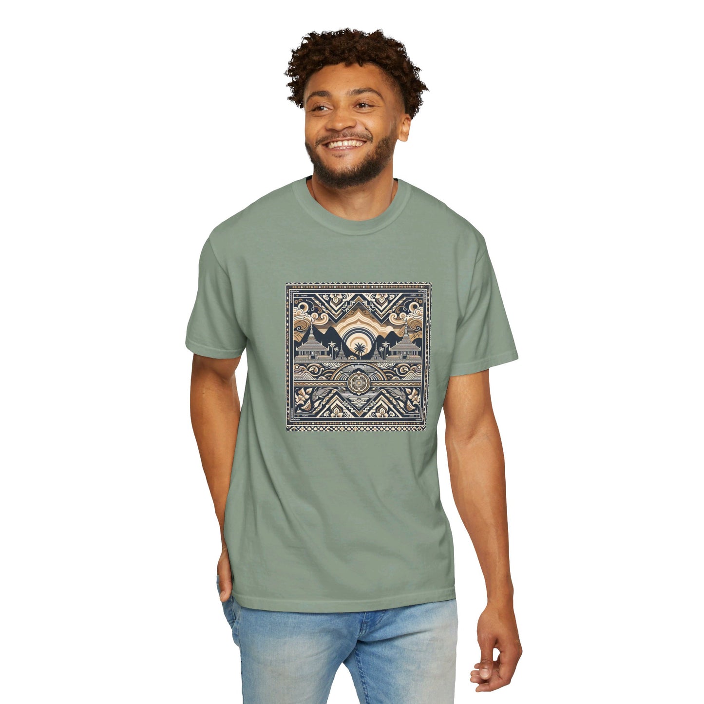 LAOBUILT HERITAGE MOSAIC T-SHIRT