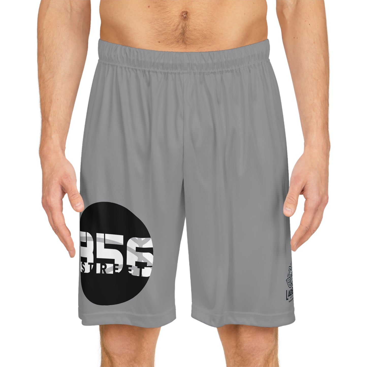 856 STREET BASKETBALL SHORTS (GRAY)