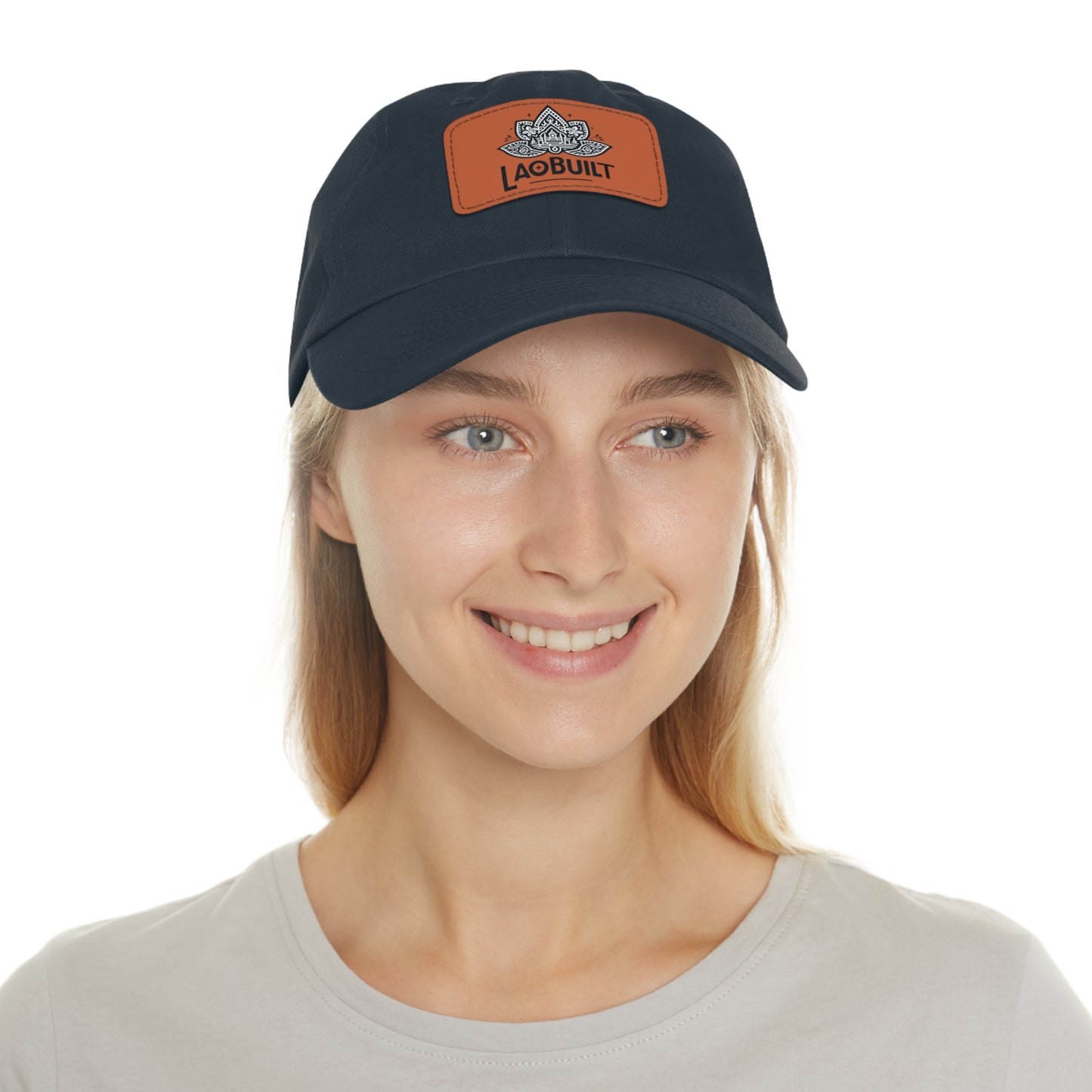 LAOBUILT HAT WITH LEATHER PATCH