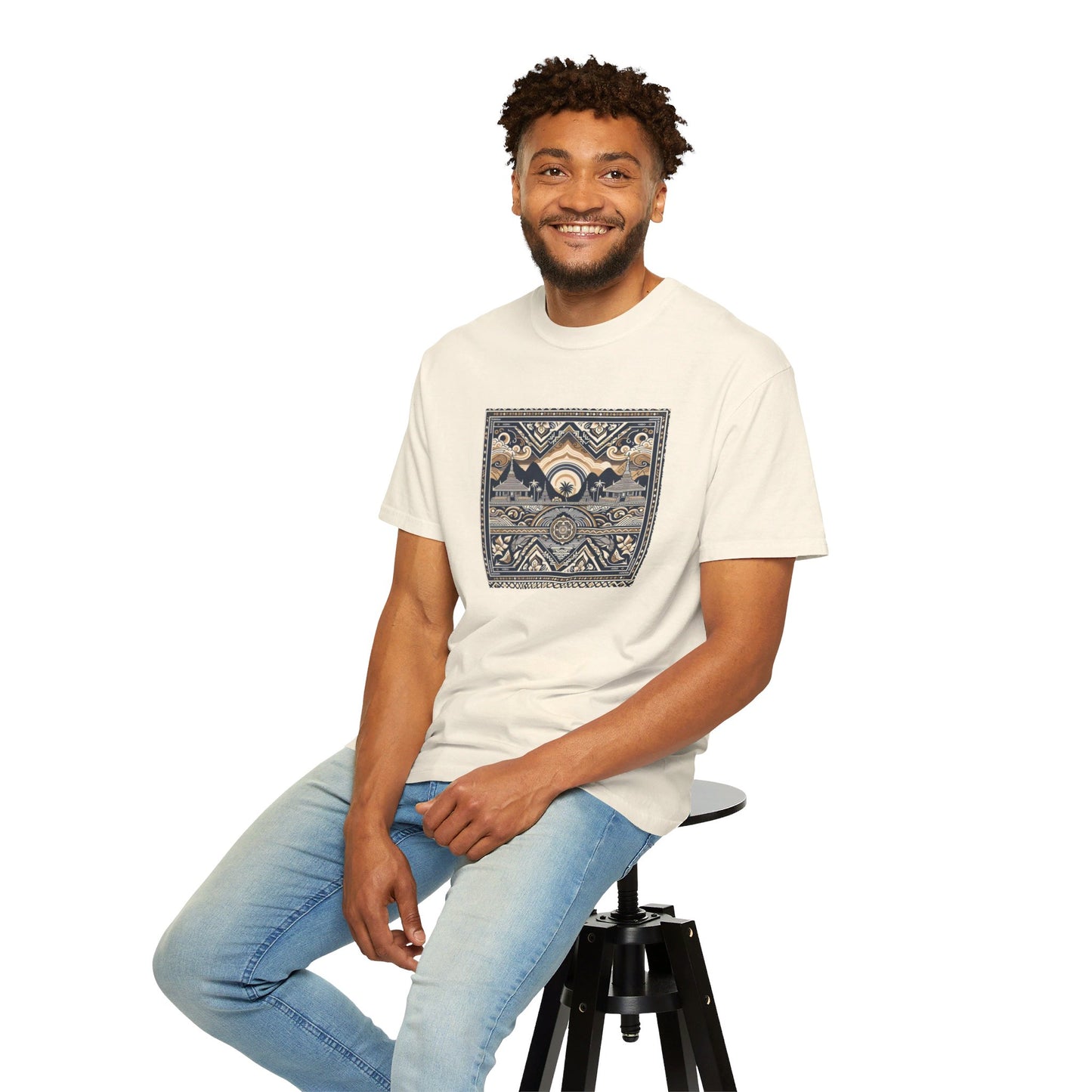 LAOBUILT HERITAGE MOSAIC T-SHIRT