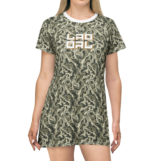 ARTICHOKE CAMO WOMEN'S T-SHIRT DRESS