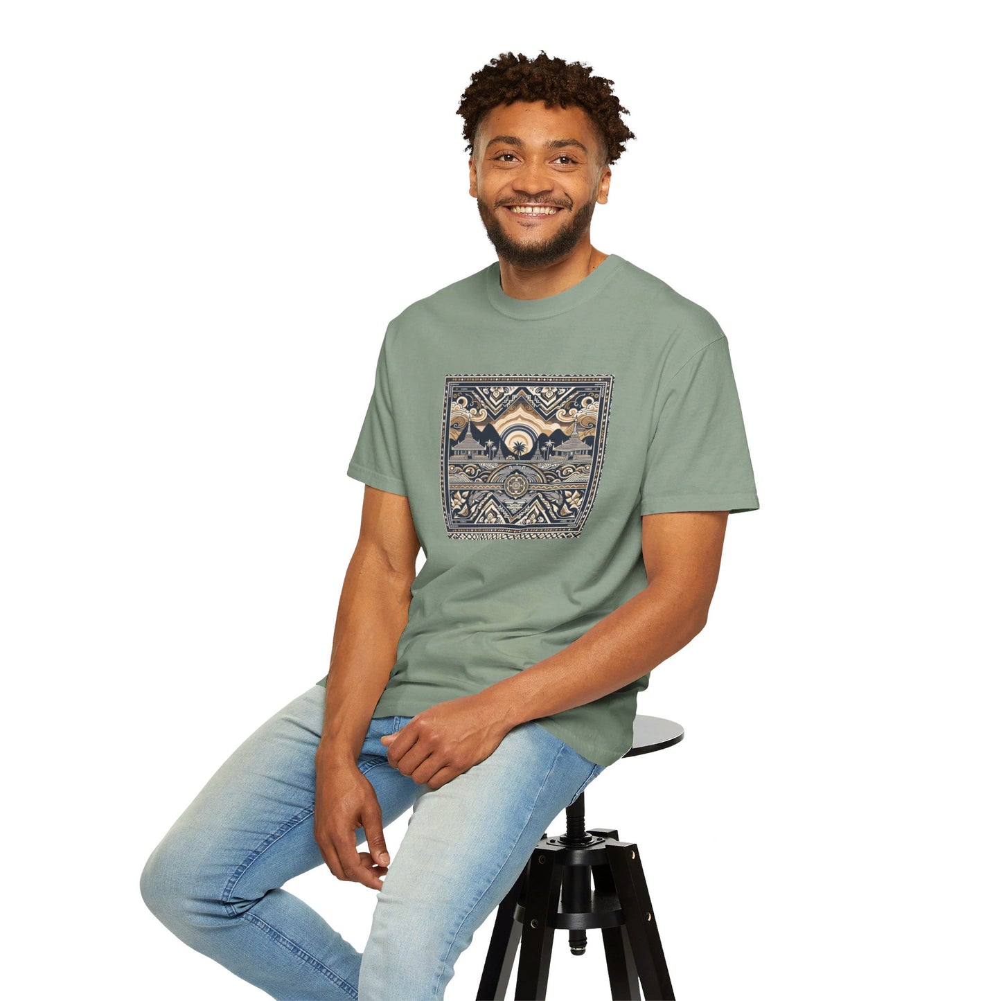 LAOBUILT HERITAGE MOSAIC T-SHIRT