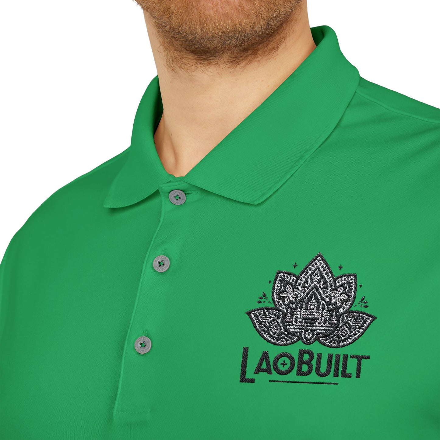 ADIDAS + LAOBUILT UNISEX PERFORMANCE POLO (EMBROIDERY)