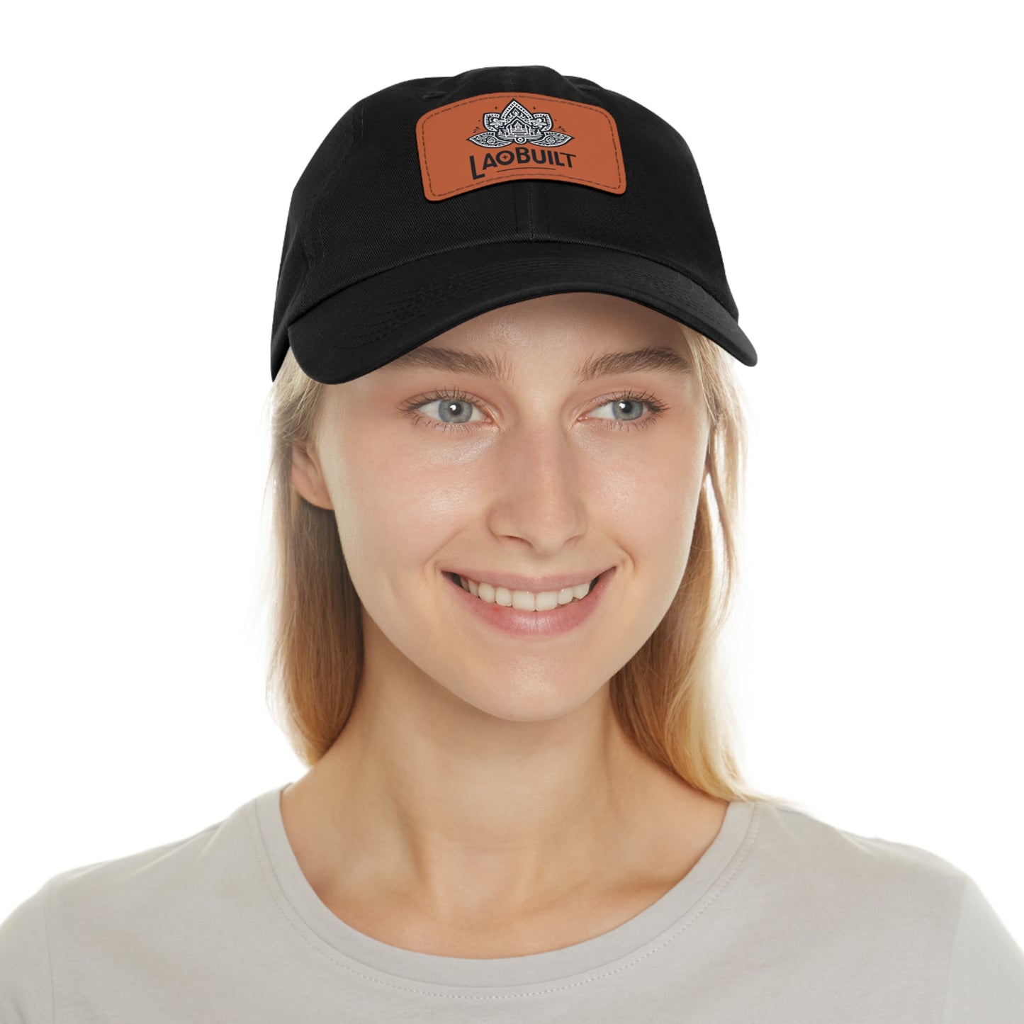LAOBUILT HAT WITH LEATHER PATCH