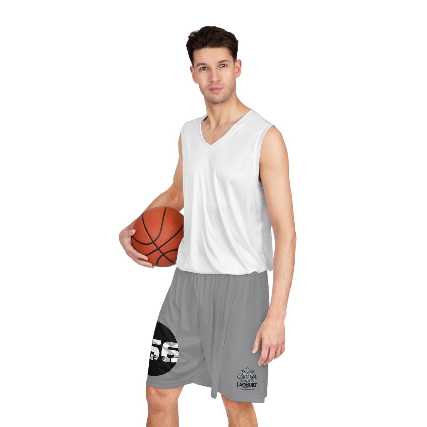856 STREET BASKETBALL SHORTS (GRAY)