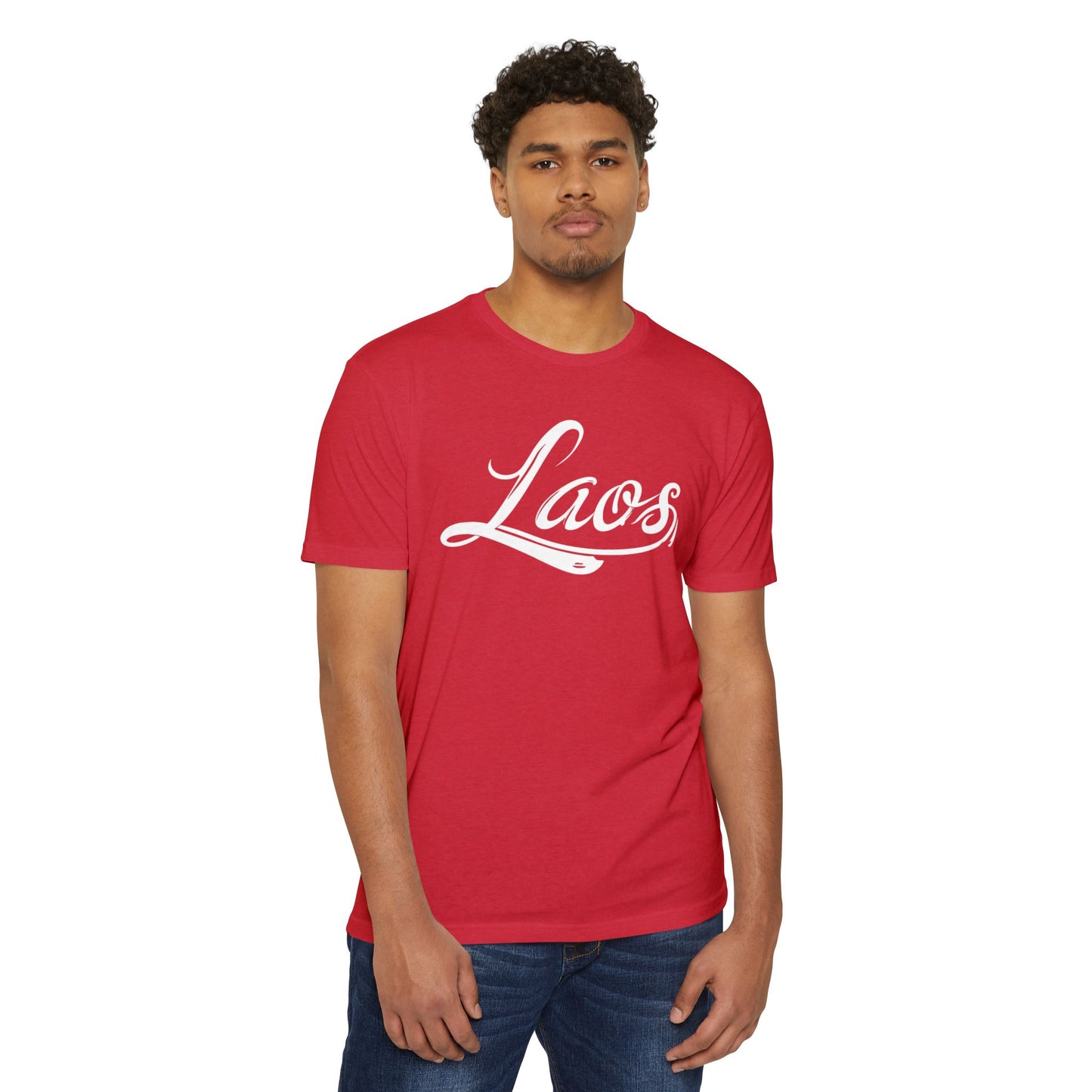 UNISEX LAOS SCRIPT JERSEY T-SHIRT