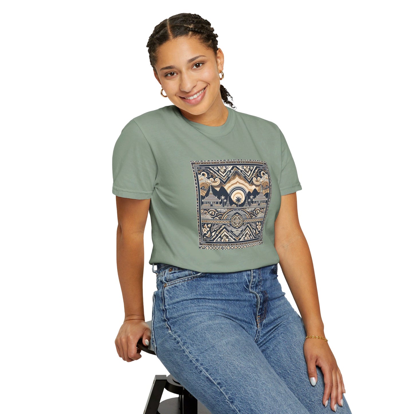 LAOBUILT HERITAGE MOSAIC T-SHIRT