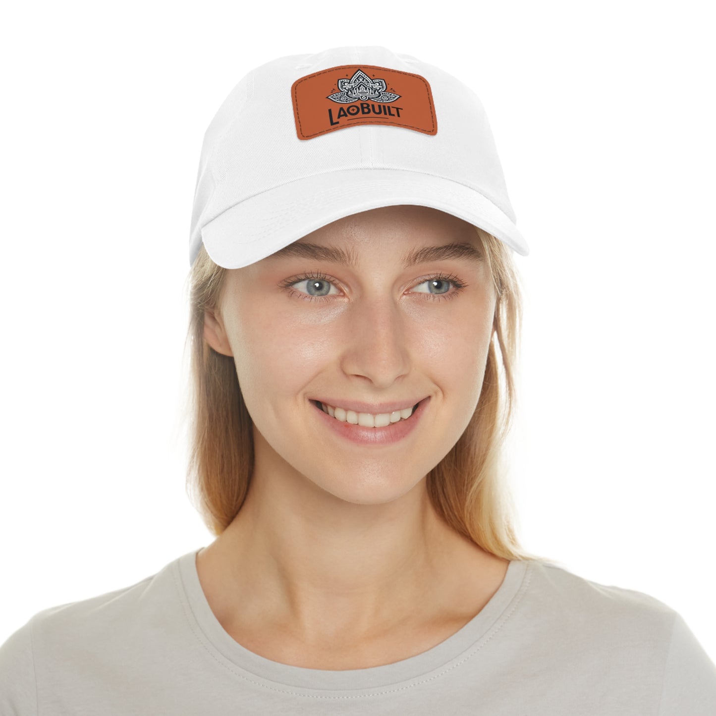 LAOBUILT HAT WITH LEATHER PATCH