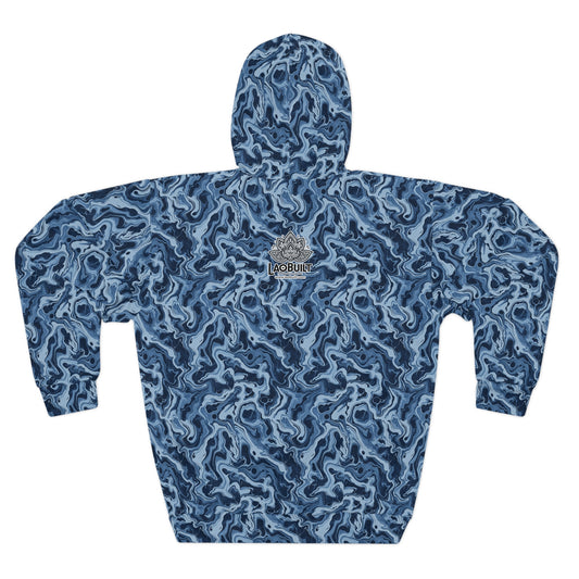 $ANTHI x LAOBUILT BLUE HOODIE — SIGNATURE EDITION