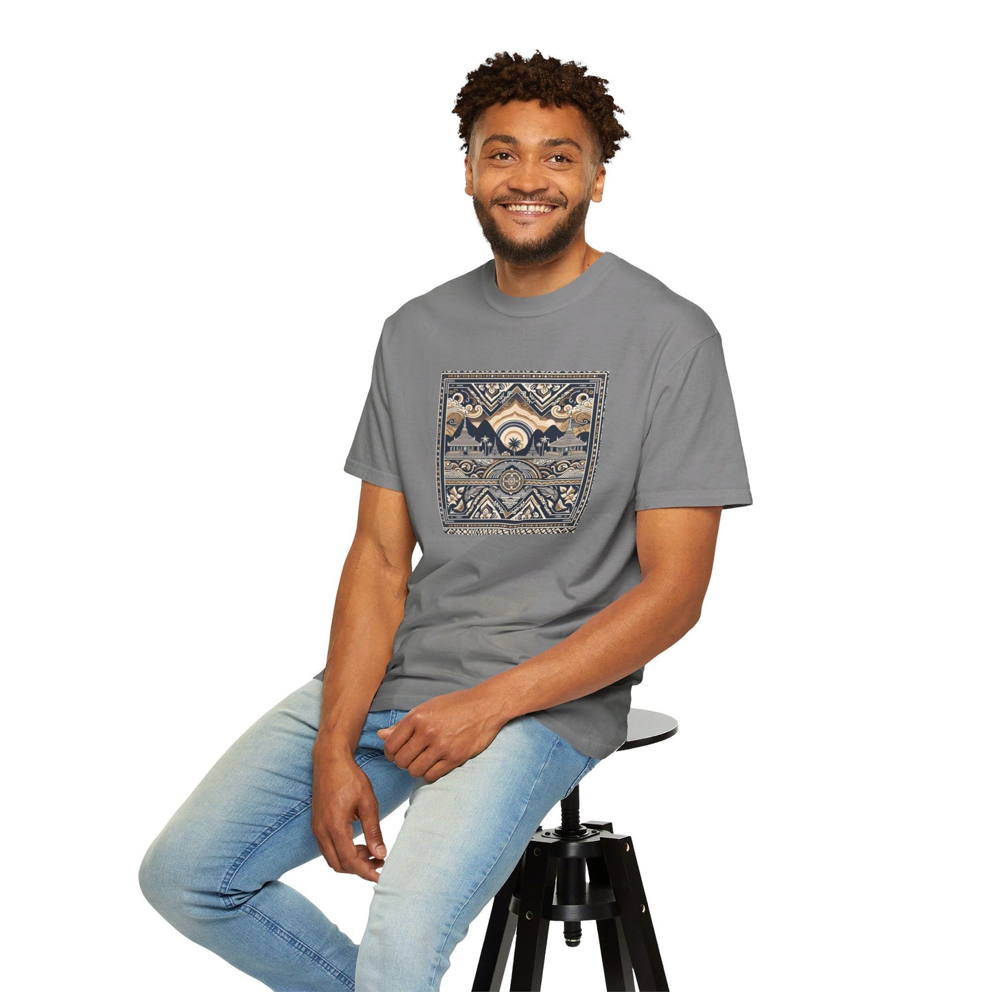 LAOBUILT HERITAGE MOSAIC T-SHIRT
