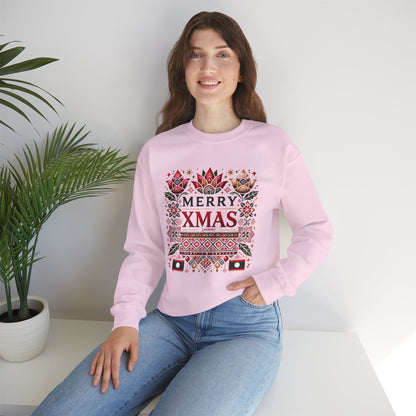 LAOBUILT MERRY XMAS SWEATSHIRT - LAO HERITAGE EDITION