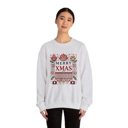 LAOBUILT MERRY XMAS SWEATSHIRT - LAO HERITAGE EDITION