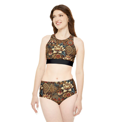 WOMEN'S HERITAGE BLOSSOMS SPORTY BIKINI SET