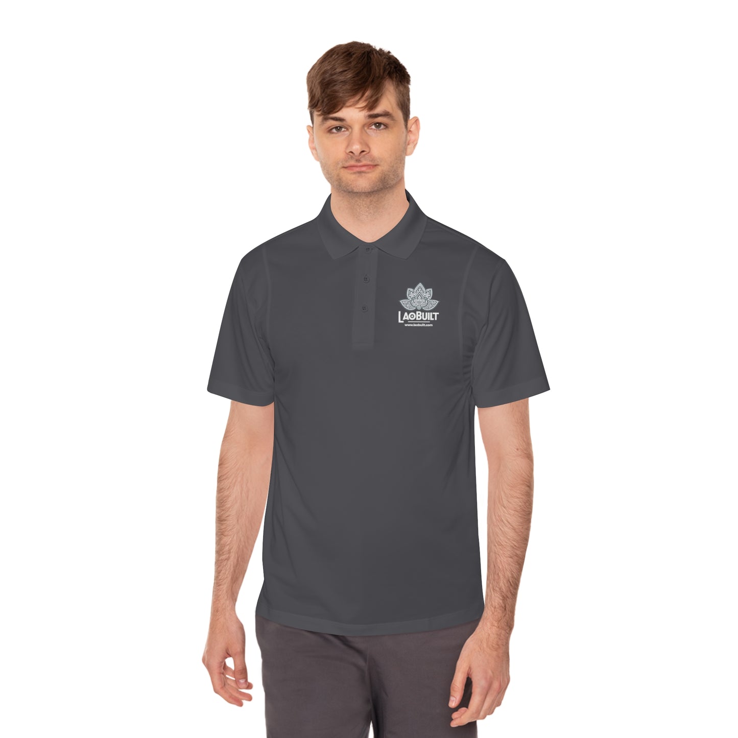 MEN'S LAOBUILT SPORT POLO SHIRT (DARK CLR)