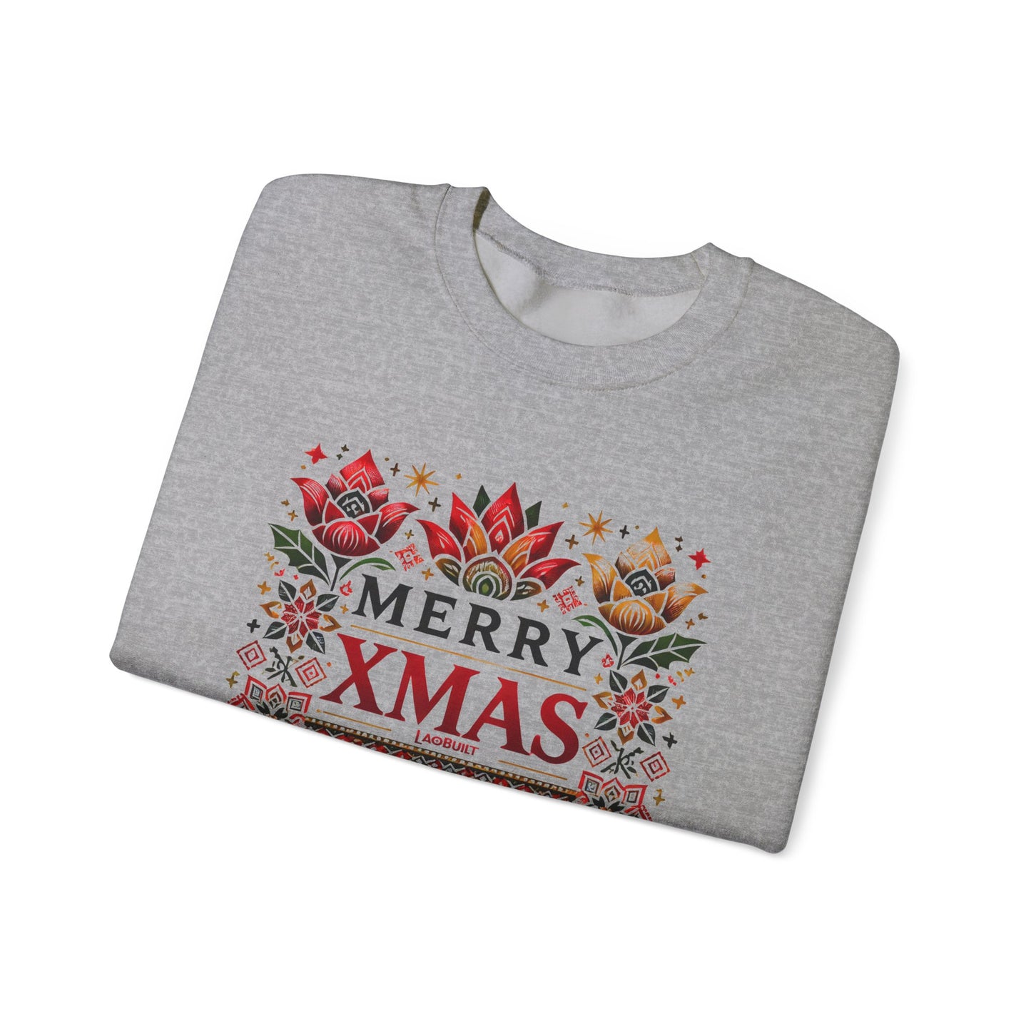 LAOBUILT MERRY XMAS SWEATSHIRT - LAO HERITAGE EDITION