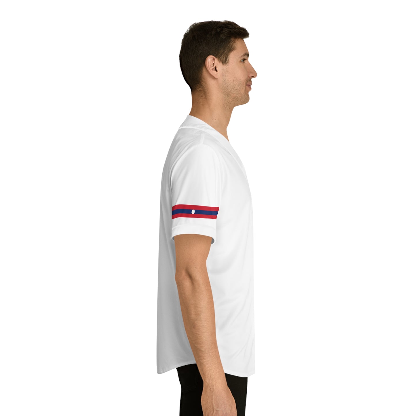 WHITE LAO RETRO BASEBALL JERSEY