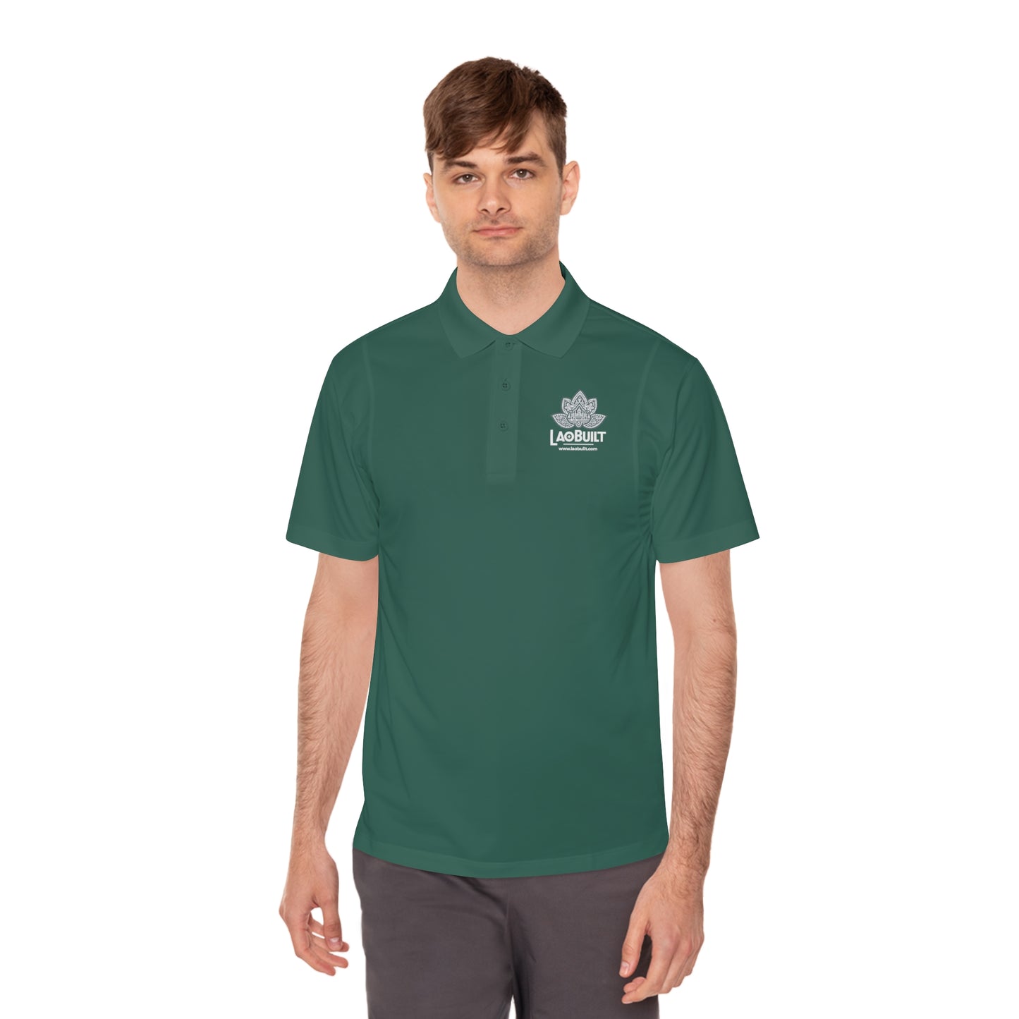 MEN'S LAOBUILT SPORT POLO SHIRT (DARK CLR)
