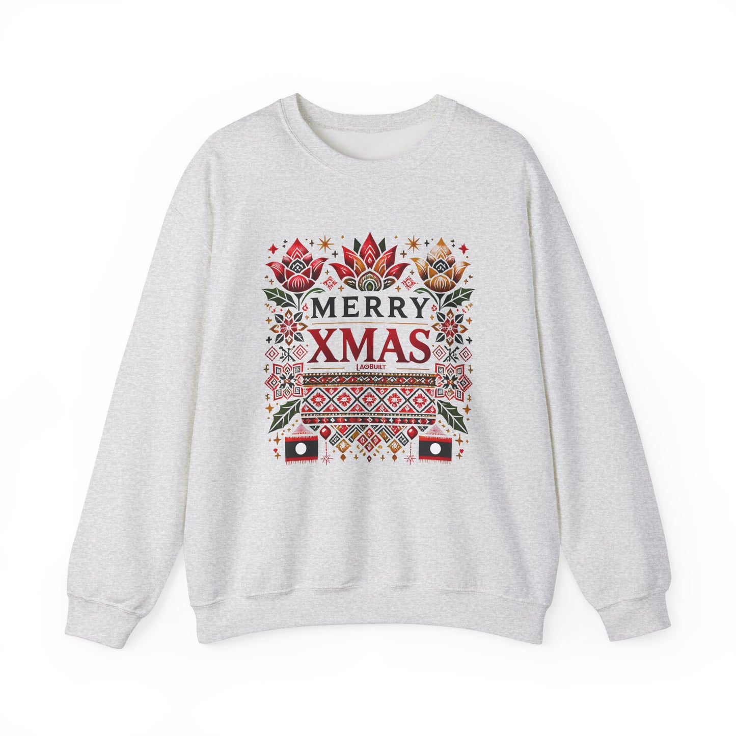 LAOBUILT MERRY XMAS SWEATSHIRT - LAO HERITAGE EDITION