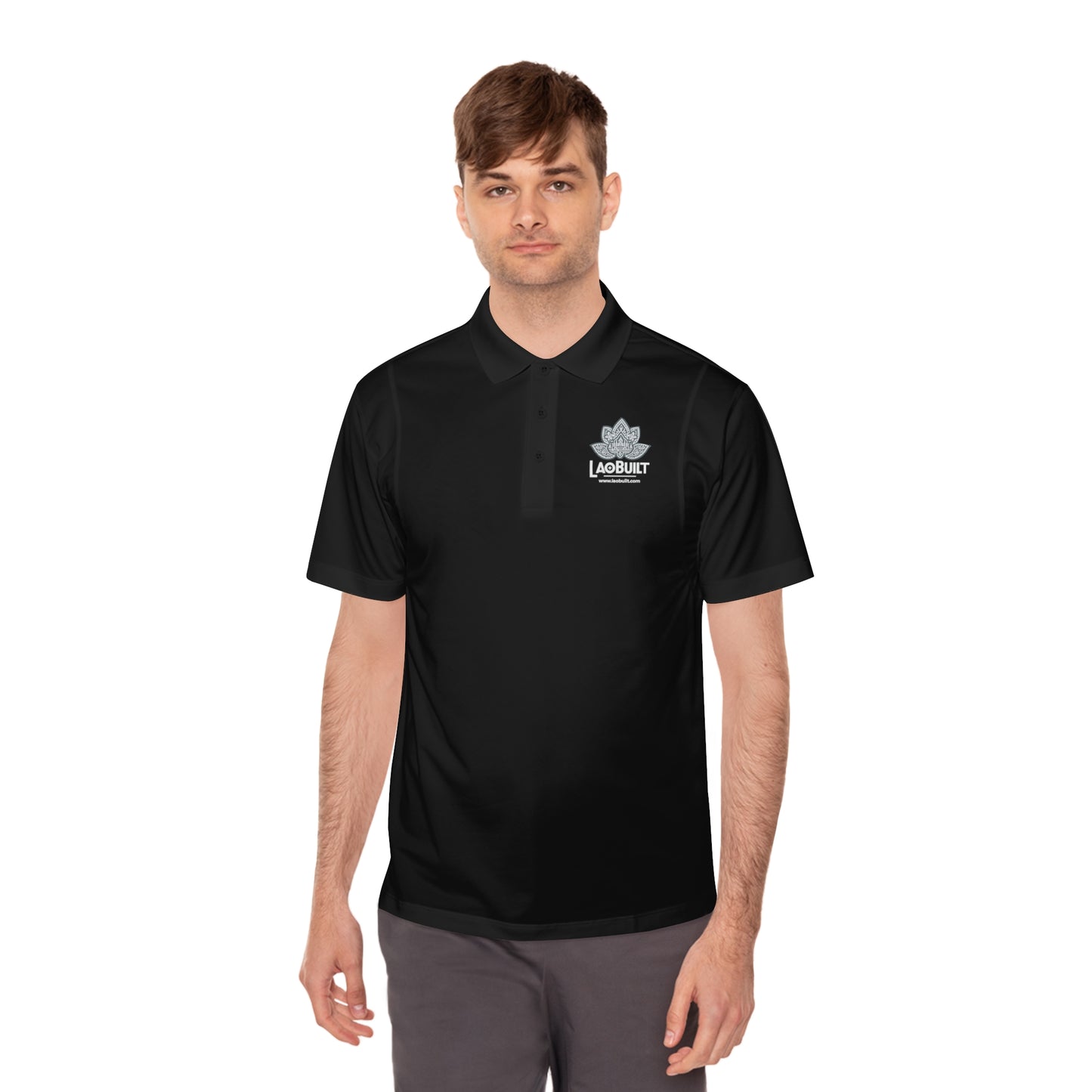 MEN'S LAOBUILT SPORT POLO SHIRT (DARK CLR)