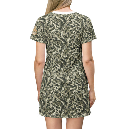 ARTICHOKE CAMO WOMEN'S T-SHIRT DRESS