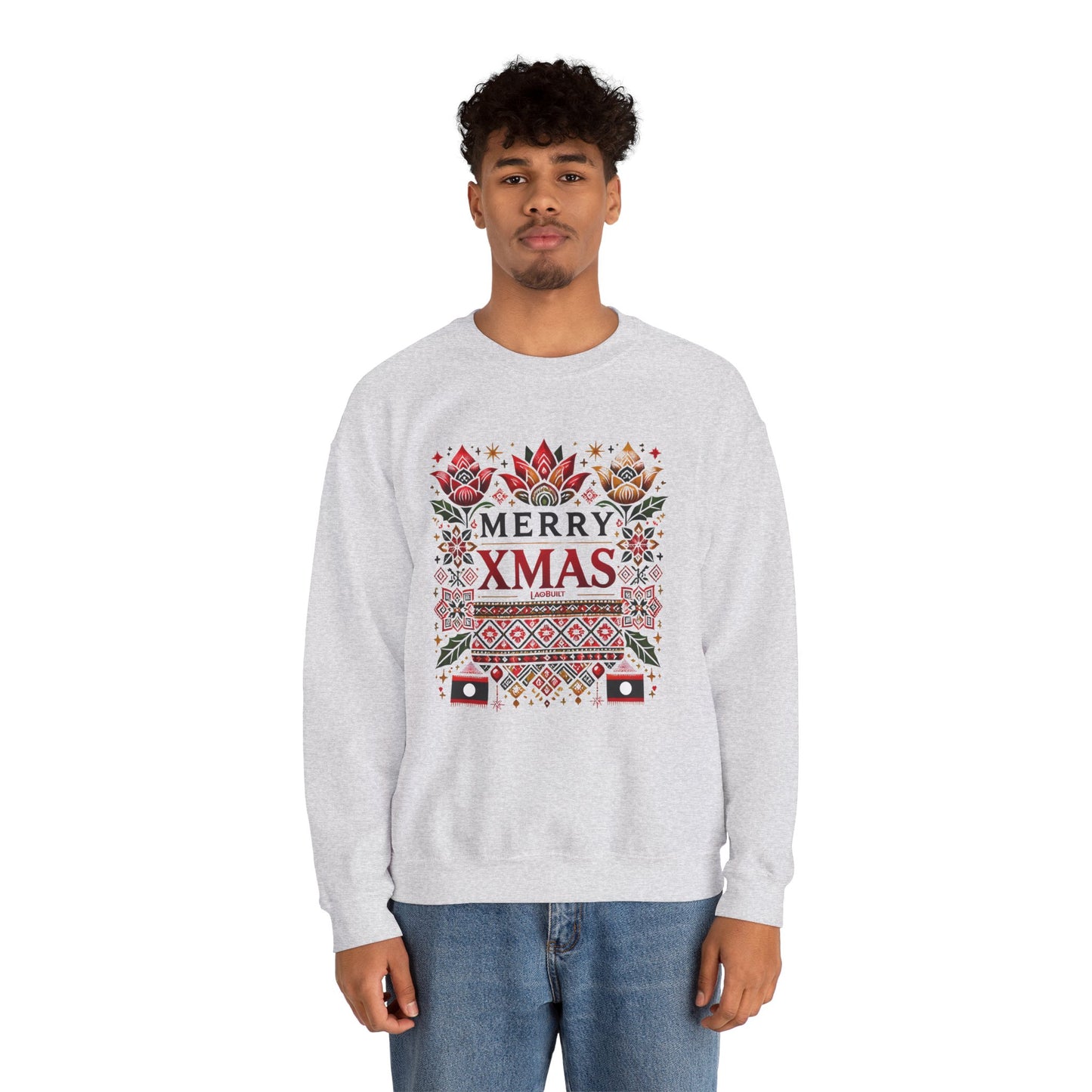 LAOBUILT MERRY XMAS SWEATSHIRT - LAO HERITAGE EDITION