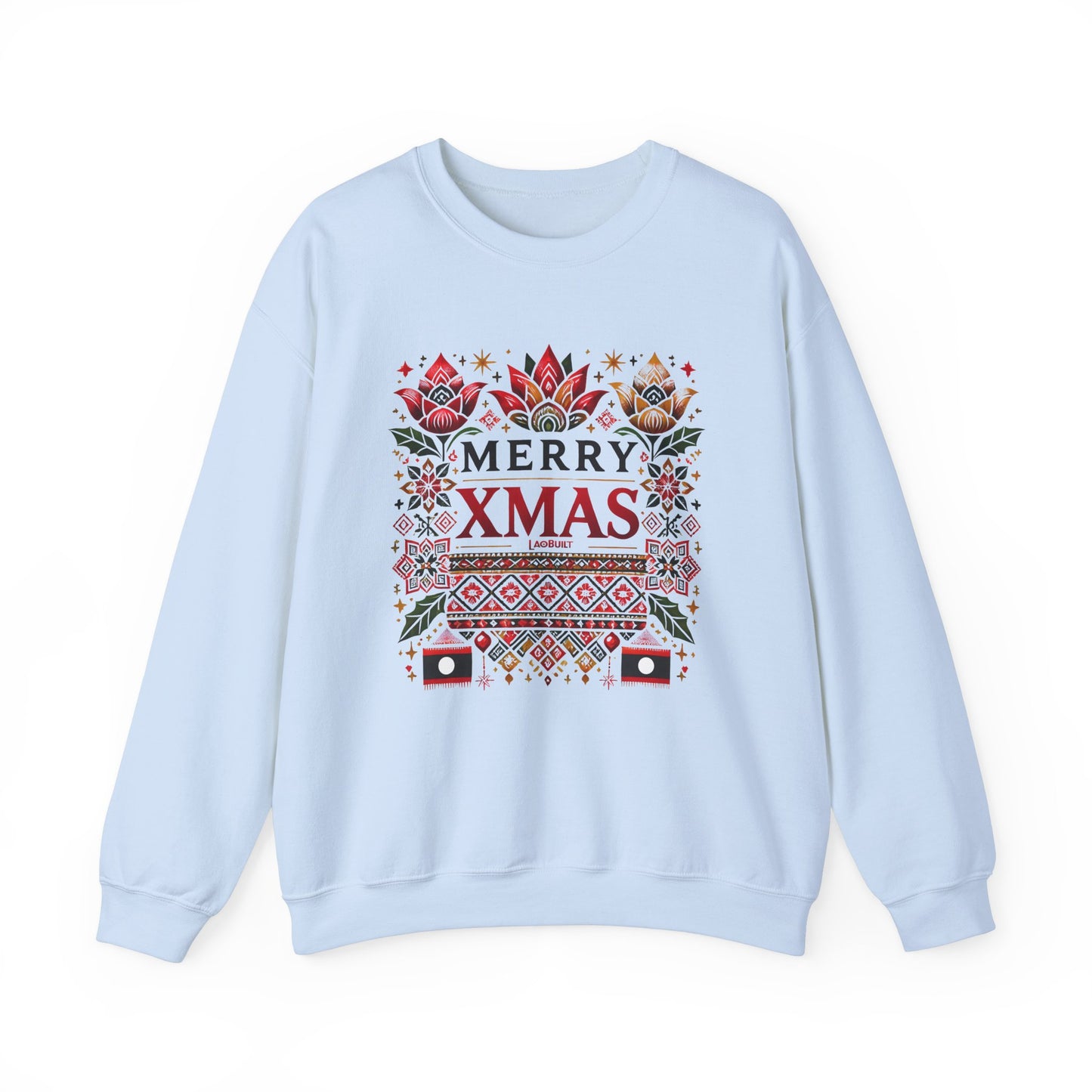 LAOBUILT MERRY XMAS SWEATSHIRT - LAO HERITAGE EDITION