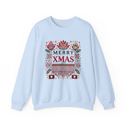 LAOBUILT MERRY XMAS SWEATSHIRT - LAO HERITAGE EDITION
