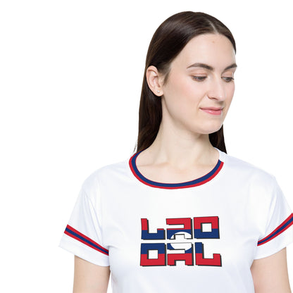 WHITE LAO RETRO WOMEN'S SPORTS JERSEY