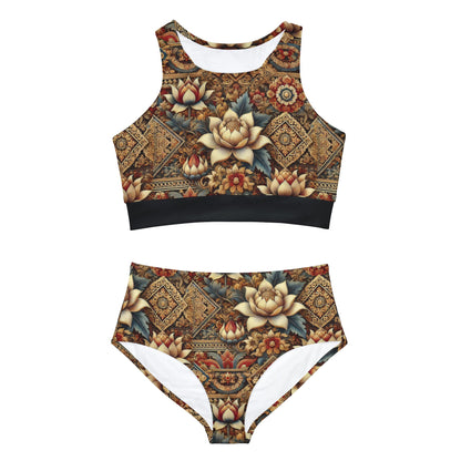 WOMEN'S HERITAGE BLOSSOMS SPORTY BIKINI SET
