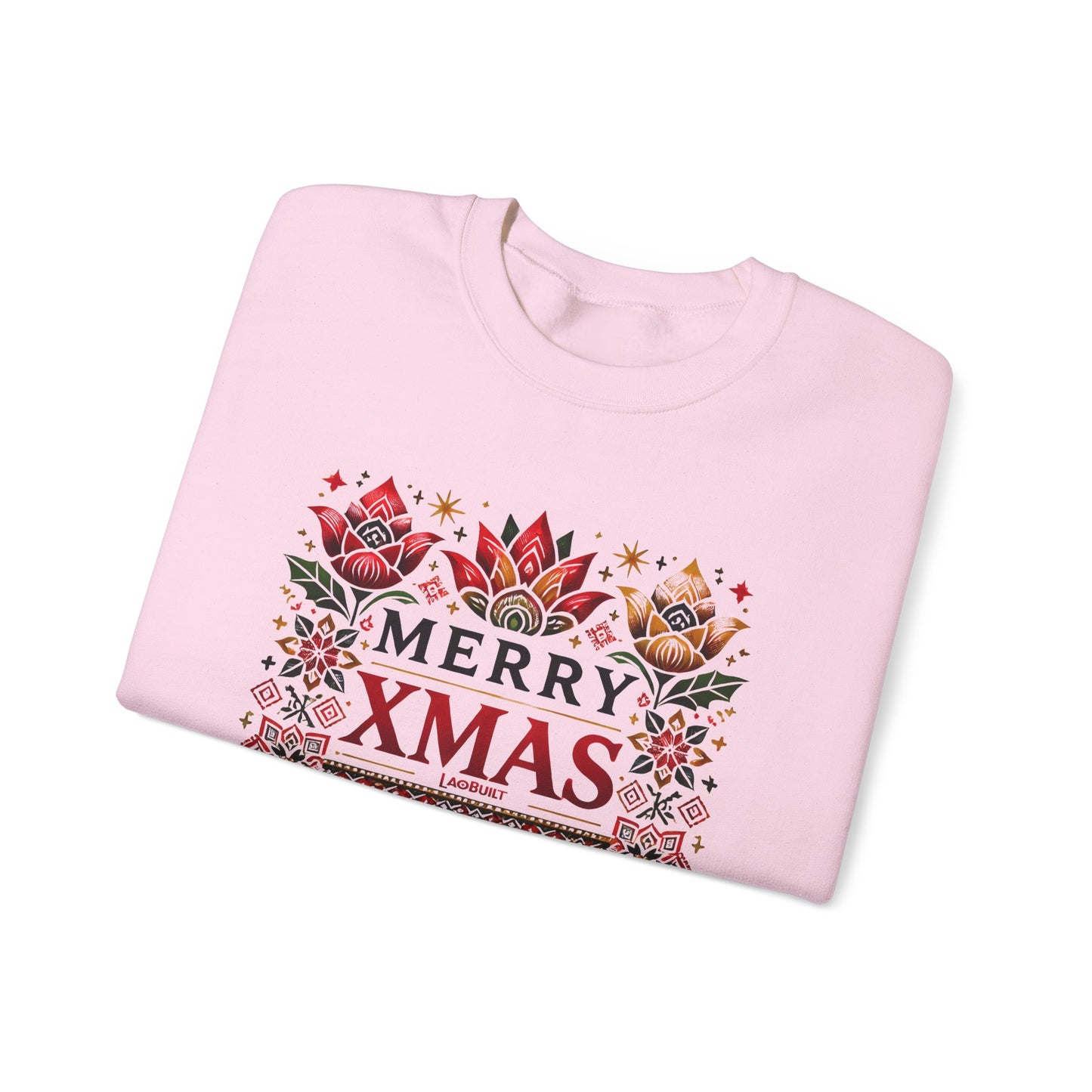 LAOBUILT MERRY XMAS SWEATSHIRT - LAO HERITAGE EDITION