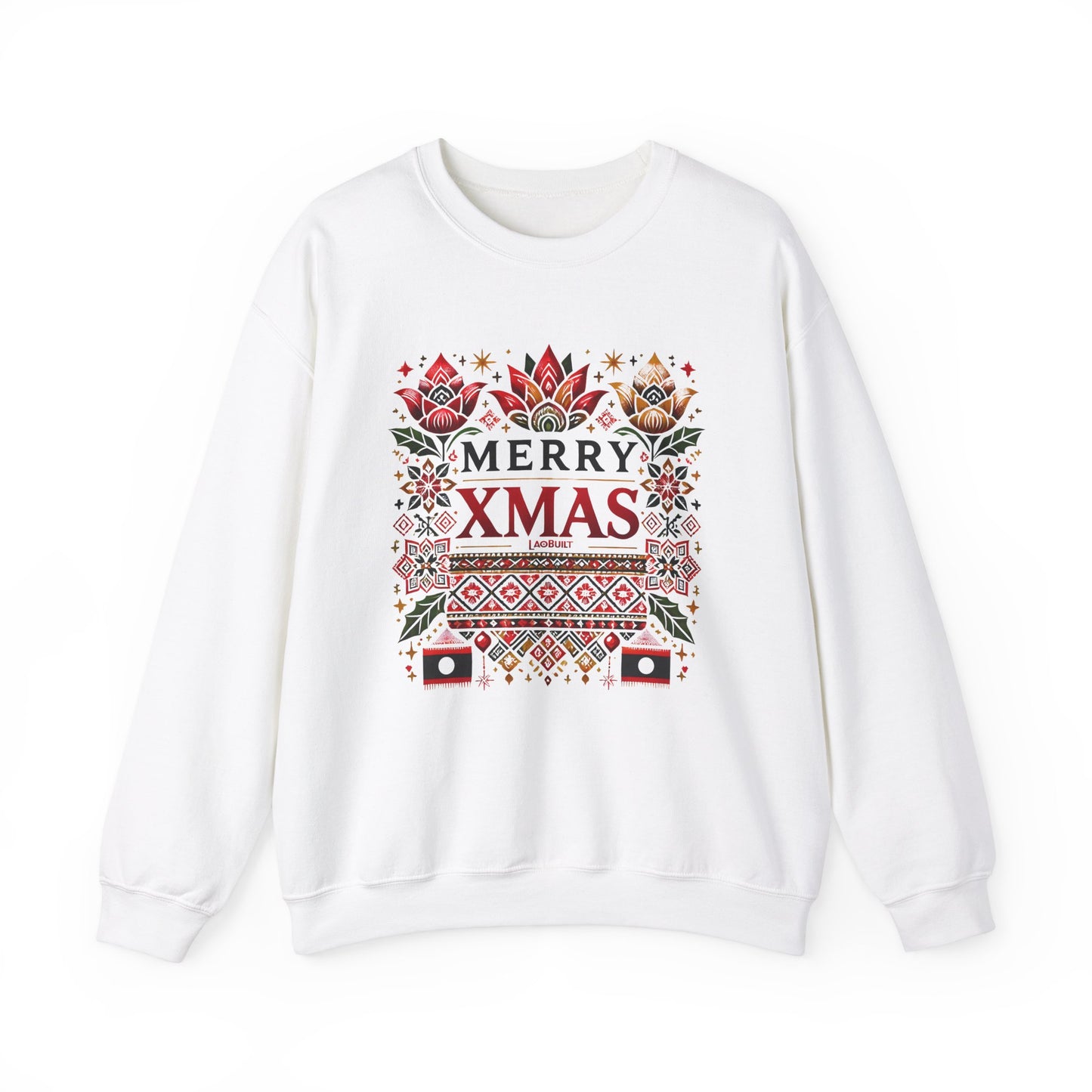 LAOBUILT MERRY XMAS SWEATSHIRT - LAO HERITAGE EDITION