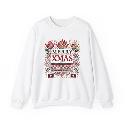 LAOBUILT MERRY XMAS SWEATSHIRT - LAO HERITAGE EDITION
