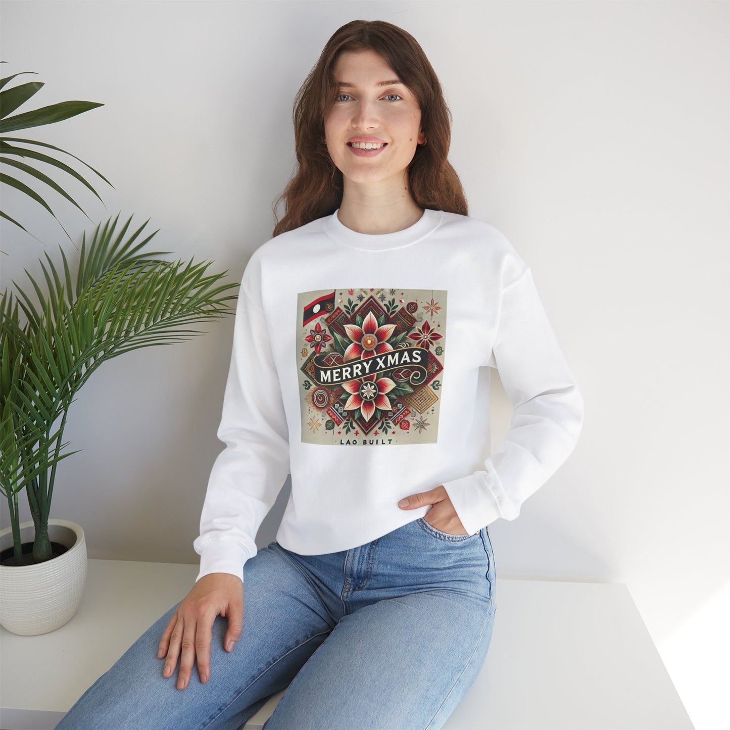 LAOBUILT FESTIVE LAOS XMAS SWEATSHIRT - SPECIAL EDITION
