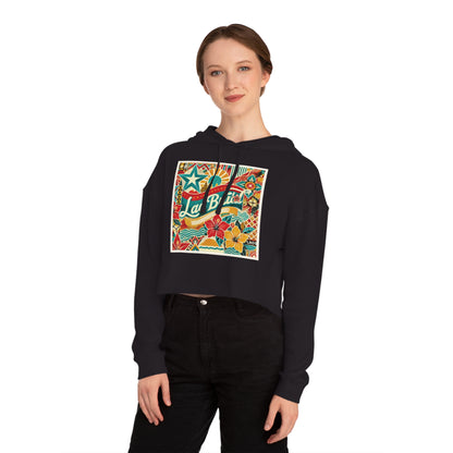 WOMEN'S LAO-HAWAIIAN FUSION CROPPED HOODIE