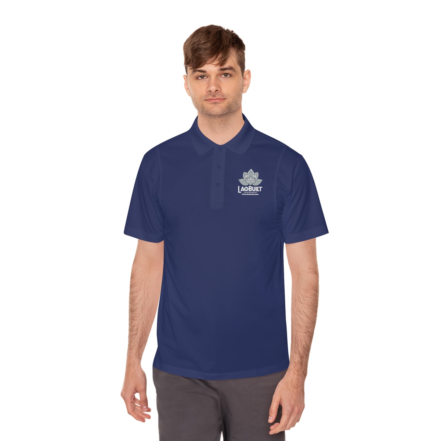 MEN'S LAOBUILT SPORT POLO SHIRT (DARK CLR)