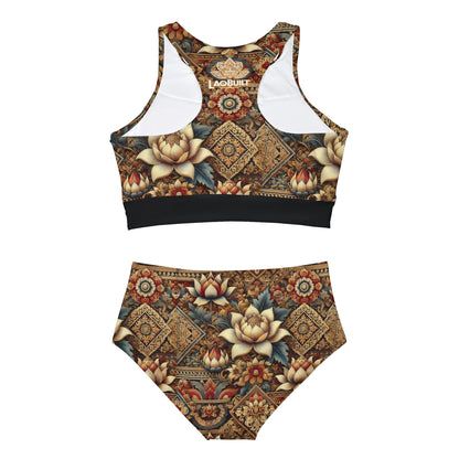 WOMEN'S HERITAGE BLOSSOMS SPORTY BIKINI SET