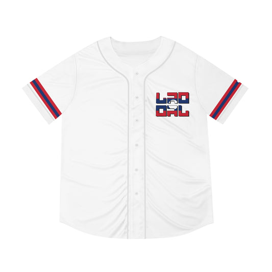 WHITE LAO RETRO BASEBALL JERSEY