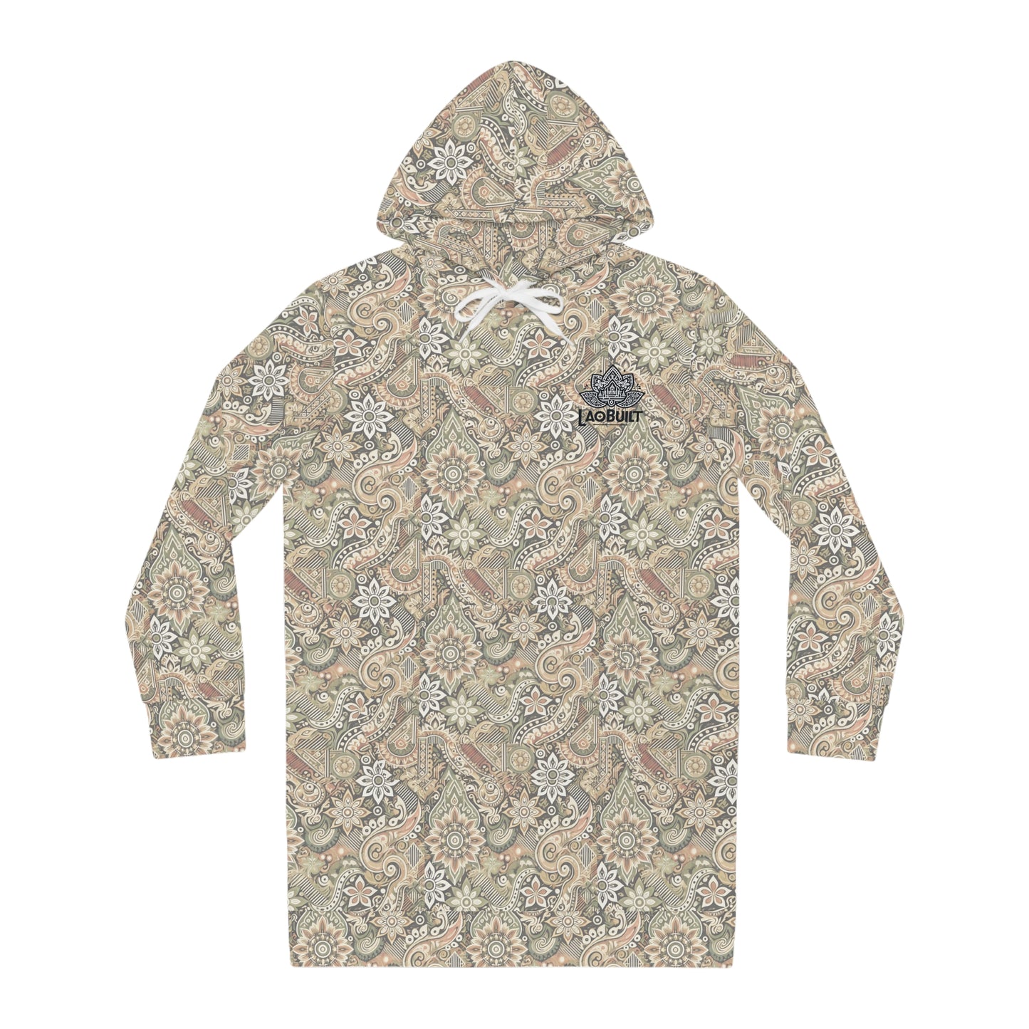 WOMEN'S LAOBUILT CAMOUFLAGE HOODIE DRESS