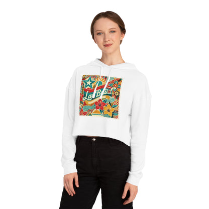 WOMEN'S LAO-HAWAIIAN FUSION CROPPED HOODIE