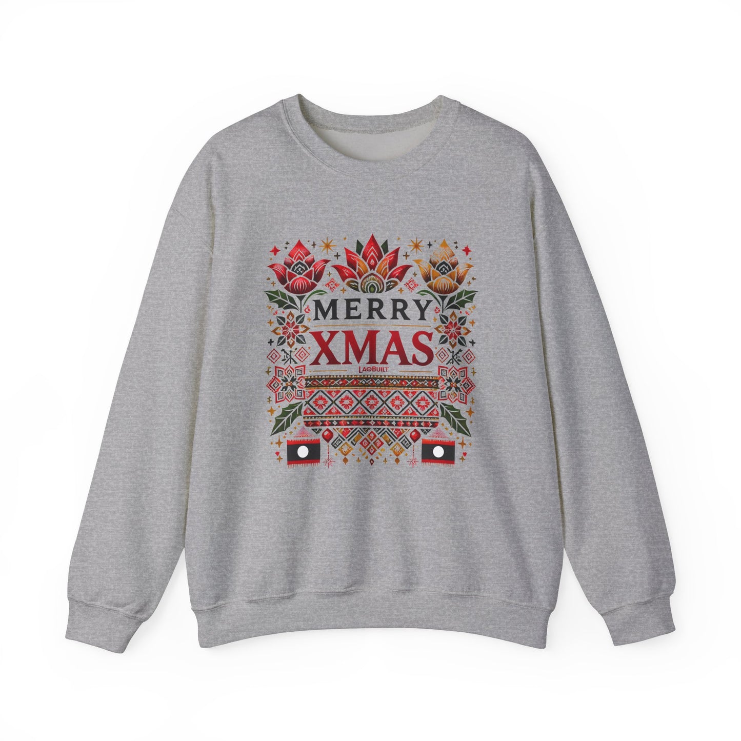 LAOBUILT MERRY XMAS SWEATSHIRT - LAO HERITAGE EDITION