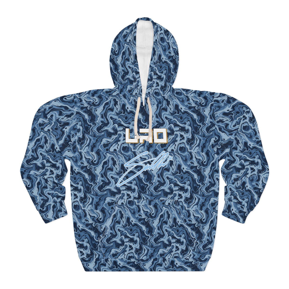 $ANTHI x LAOBUILT BLUE HOODIE — SIGNATURE EDITION