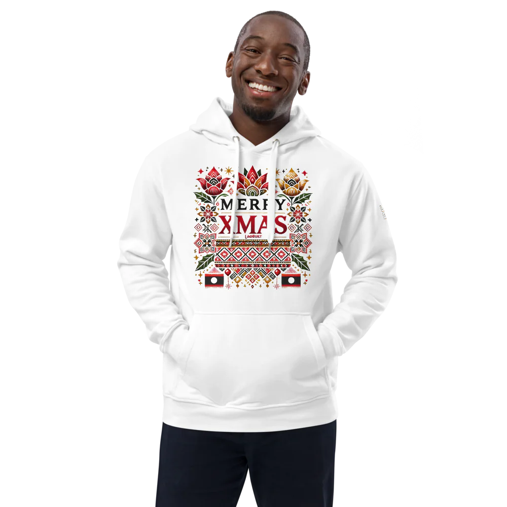 LAOBUILT MERRY XMAS PREMIUM HOODIE - LAO HERITAGE EDITION
